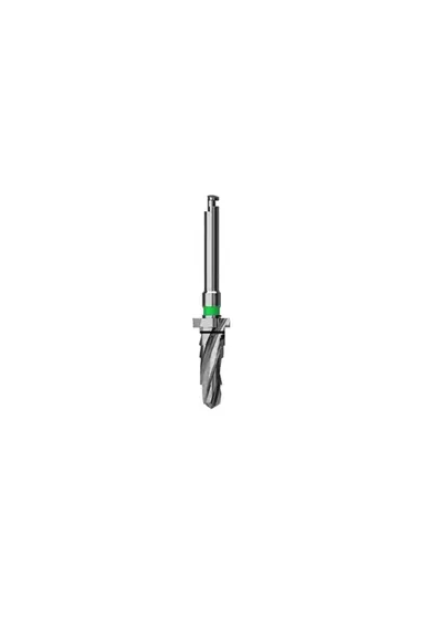 Сверло коническое, OSSTEM, Taper KIT, D=4.0 мм, L=11.5 мм, TL=34.5 мм, Y-Dim=0.9 мм, зеленый