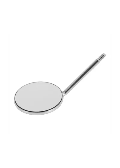 Hahnenkratt TOPvision FS Rhodium - родиевое зеркало без ручки, плоское, №5, диаметр 24 мм, 12 шт