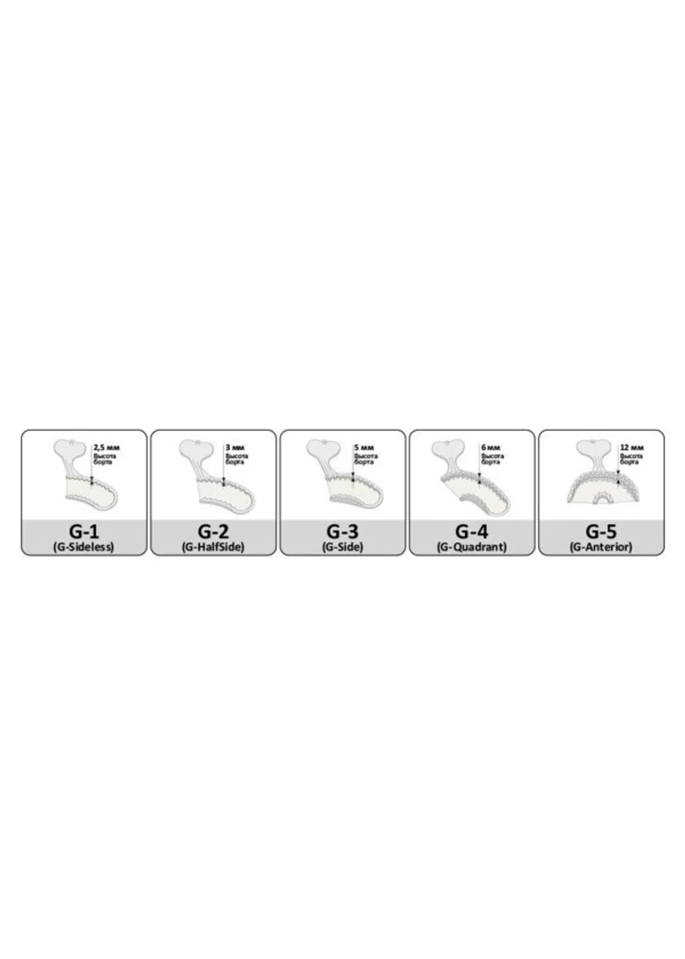 Bitetray - частичные сетчатые ложки для одномоментного снятия оттиска, G3 Side, 50 шт