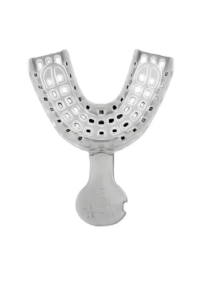 Ложка одноразовая оттискная Implant Tray LS, низ, размер S, прозрачная, 1 шт