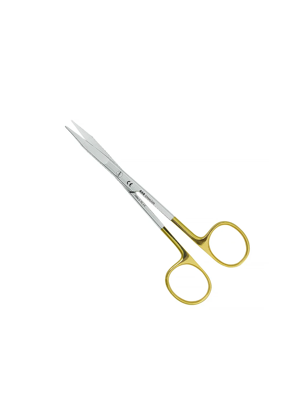Asa Dental 0304-2TC - ножницы десневые узкие (золотая серия), 13 см