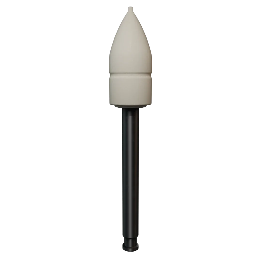 Полир 'Kagayaki Ensmart Pin' - Пуля Белый (силикон) µ 125 - пластиковый держатель, 1 штука