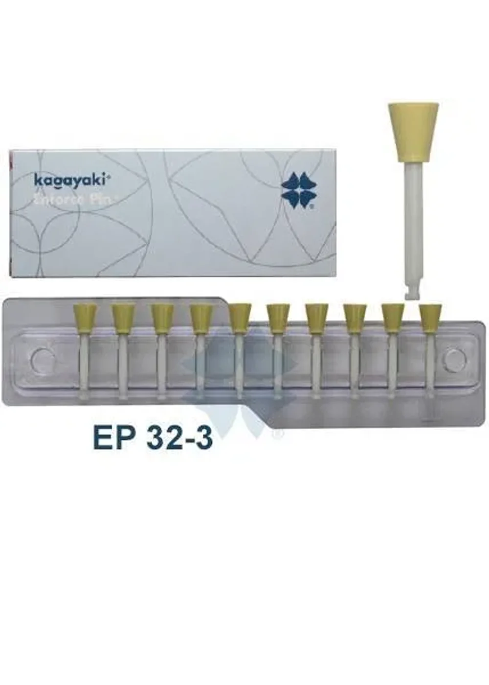 Полиры, KAGAYAKI, Чашка, Enforce Pin 32, мягкие, желтые, 40 шт