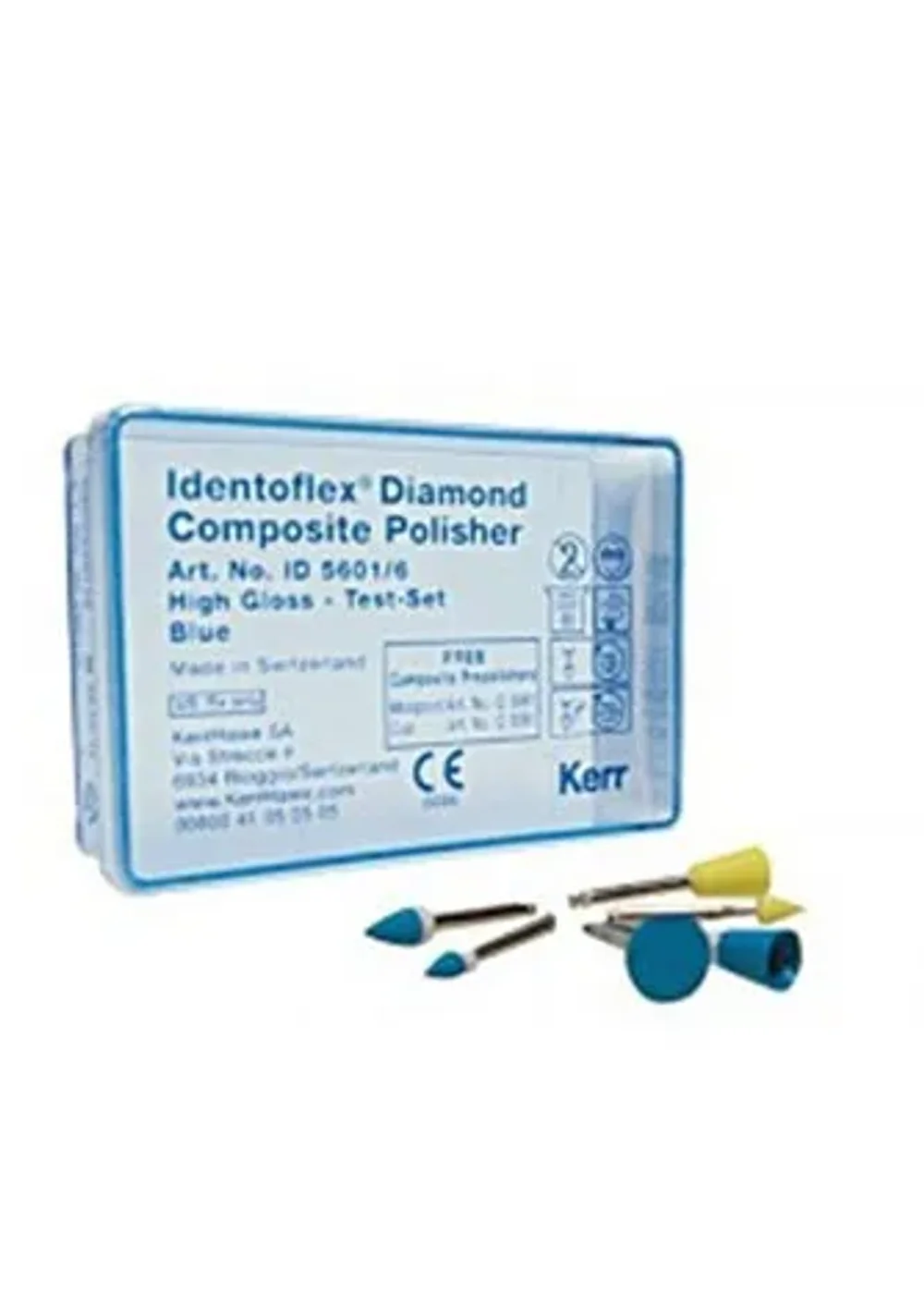Головки полировочные, Kerr, Identoflex алмазные ассорти 6шт
