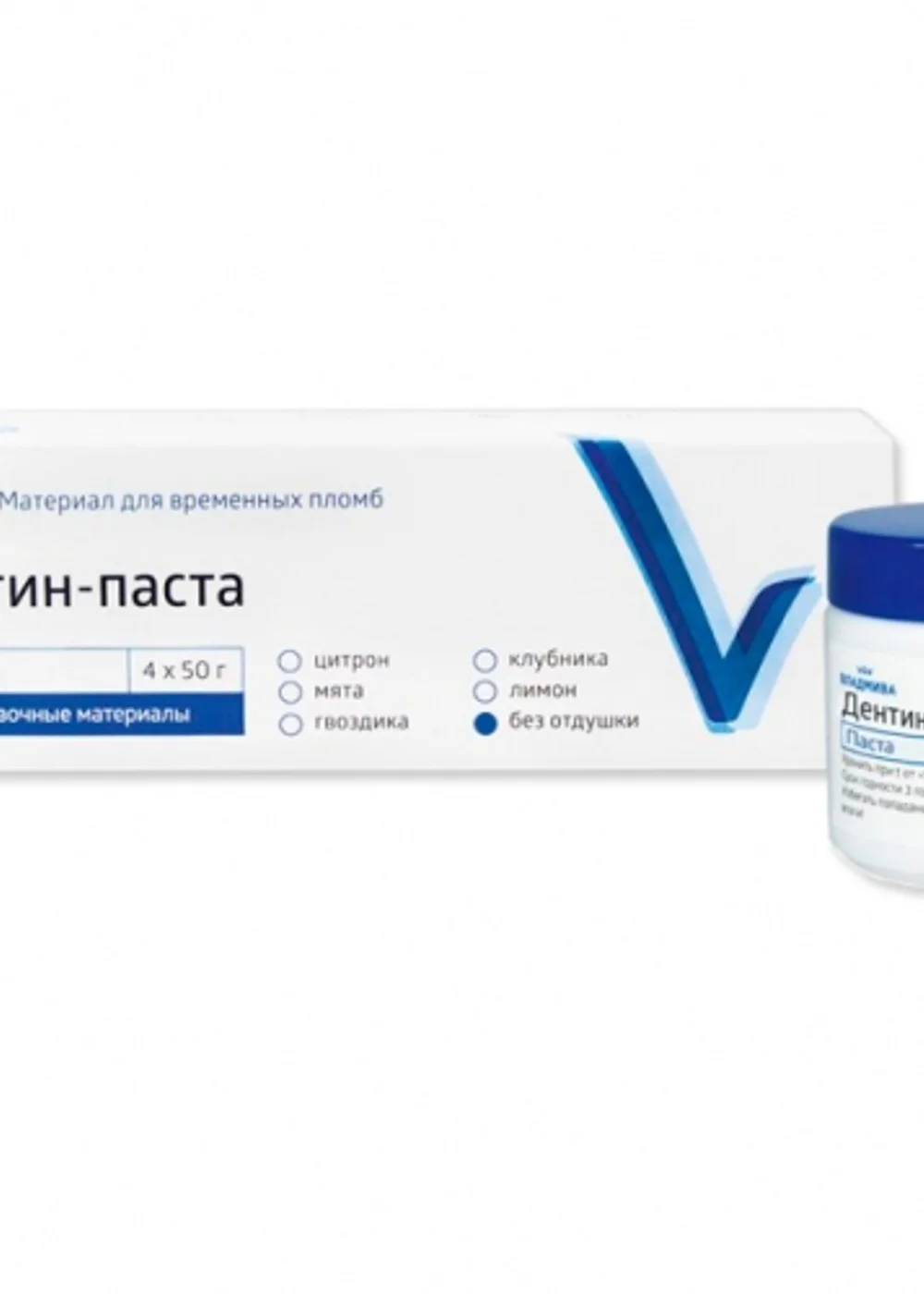 Дентин-паста Без отдушки (50г) ВладМиВа