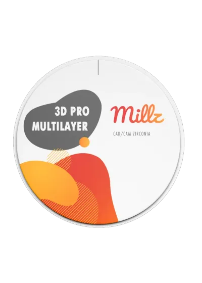 Заготовка циркониевая, Millz, 3D PRO ML B3, 98/18 мм