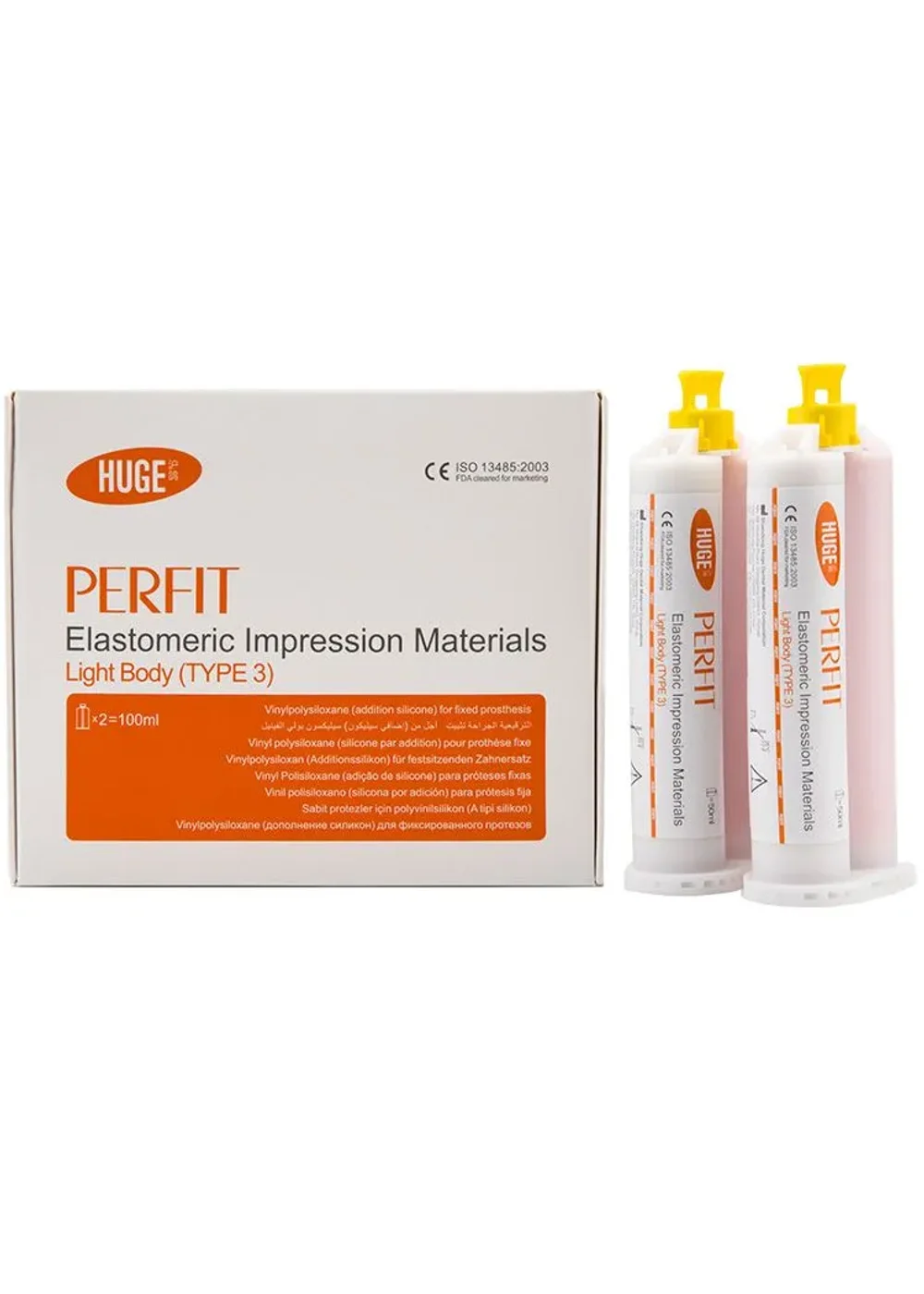 Слепочная масса, Huge, Perfit Light Body, катр. 50мл+50мл