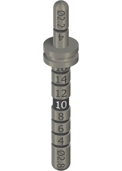 Глубиномер с индикатором расстояния, Straumann, Ø 2.2/2.8 мм, L 27 мм, Ti