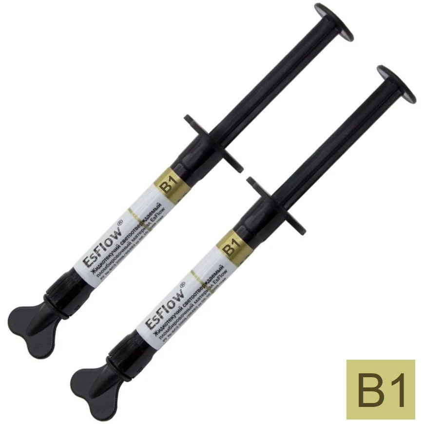 EsFlow/ЭсФлоу жидкотекучий композит B1 (2 шприца по 2 г) Spident