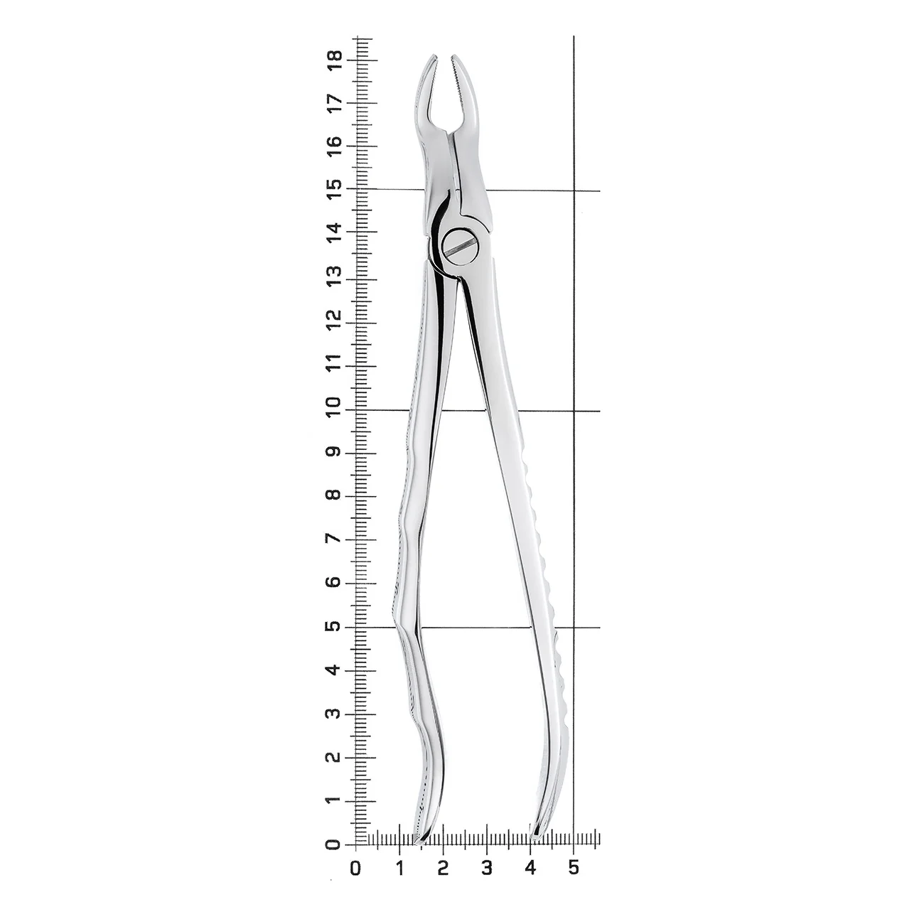 Щипцы №67A для удаления зубов верхние для третьих моляров, анатомическая ручка.