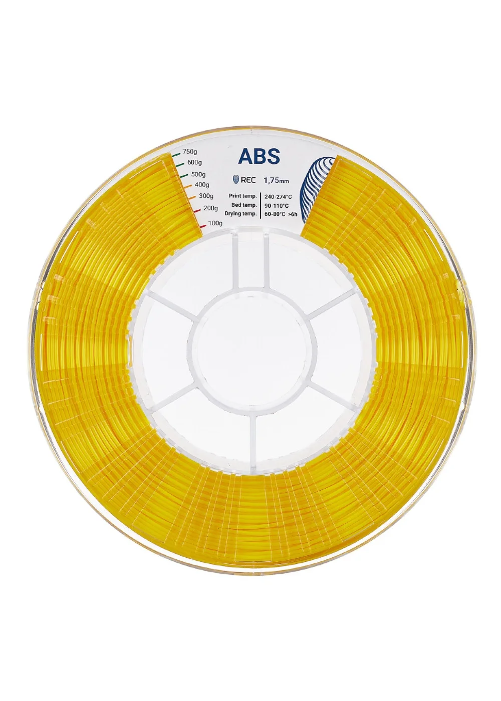 Филамент, UniFormation, ABS желтый, 1.75 мм, 1 кг
