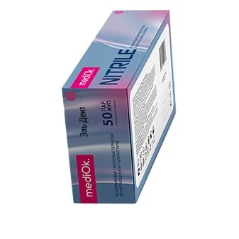 Перчатки Нитриловые "MediOk" Розовые L 100 шт (50 пар)