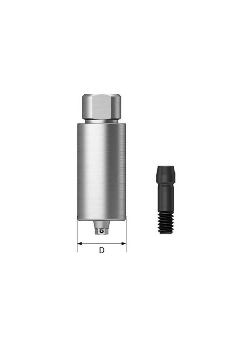Абатмент титановый, OSSTEM, TS Pre-milled Mini, 6-гранник D=10.0 мм, для станков Zirkonzahn, с винтом Ebony Gold