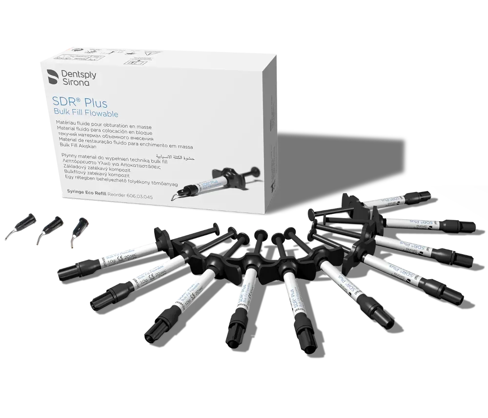 SDR PLUS Bulk Fill Syringe Eco Refill - текучий материал (10 шприцов по 1 г) Dentsply
