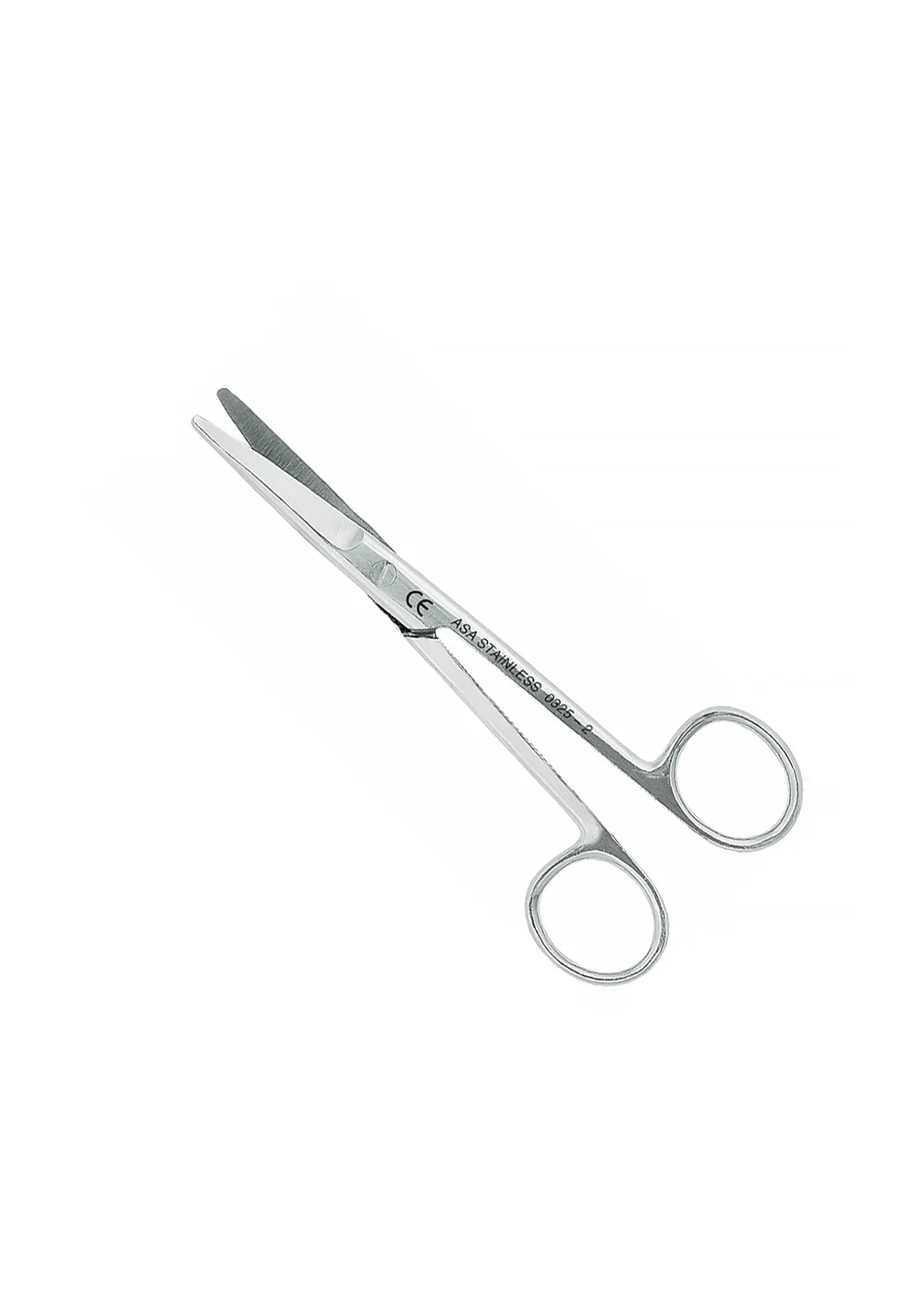 Asa Dental 0325-2 - ножницы для десны изогнутые по плоскости, 14,5 см