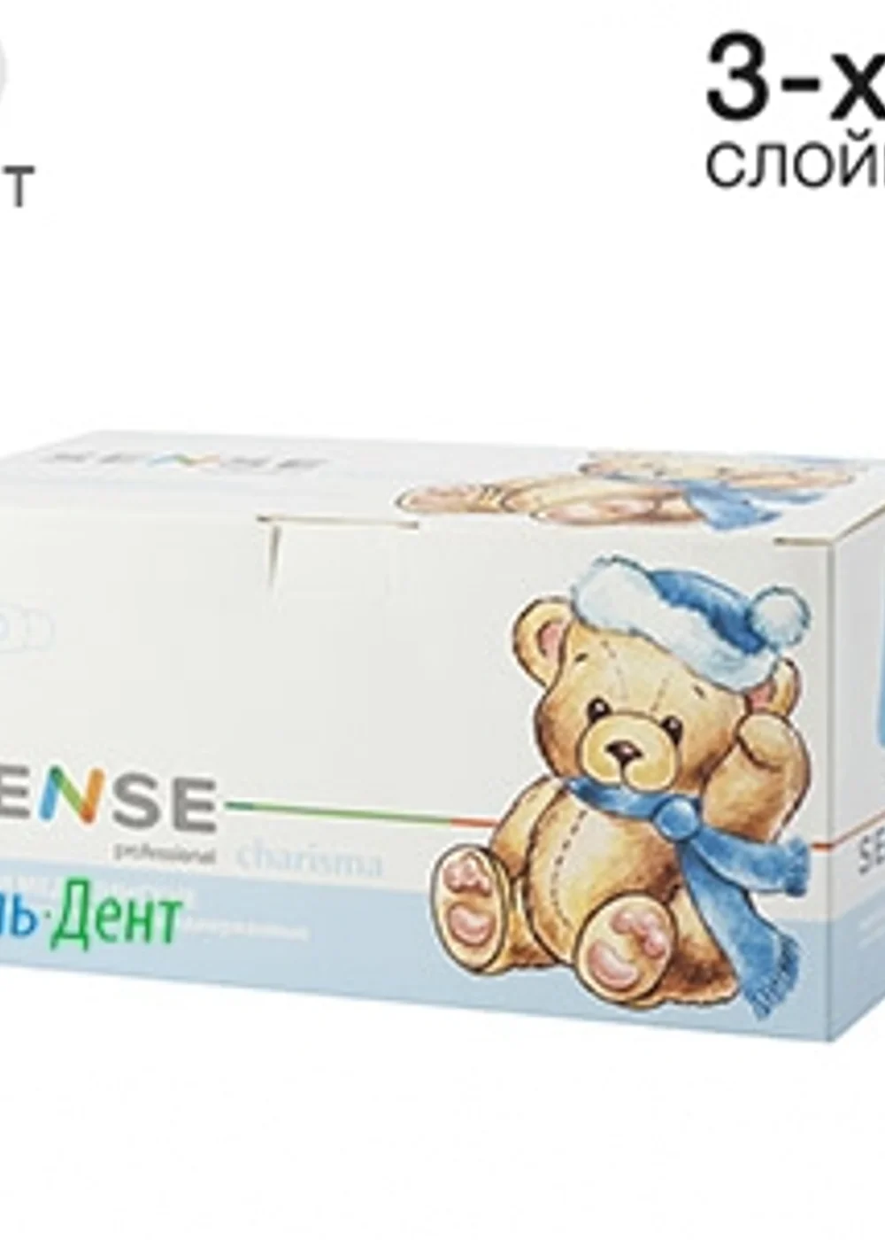 Маски, SENSE, Premium, Детский рисунок МИШКИ, термобонд, 50 шт