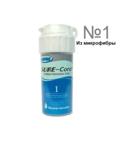Нить ретракционная, Sure Dent Corporation, №1 микрофибра