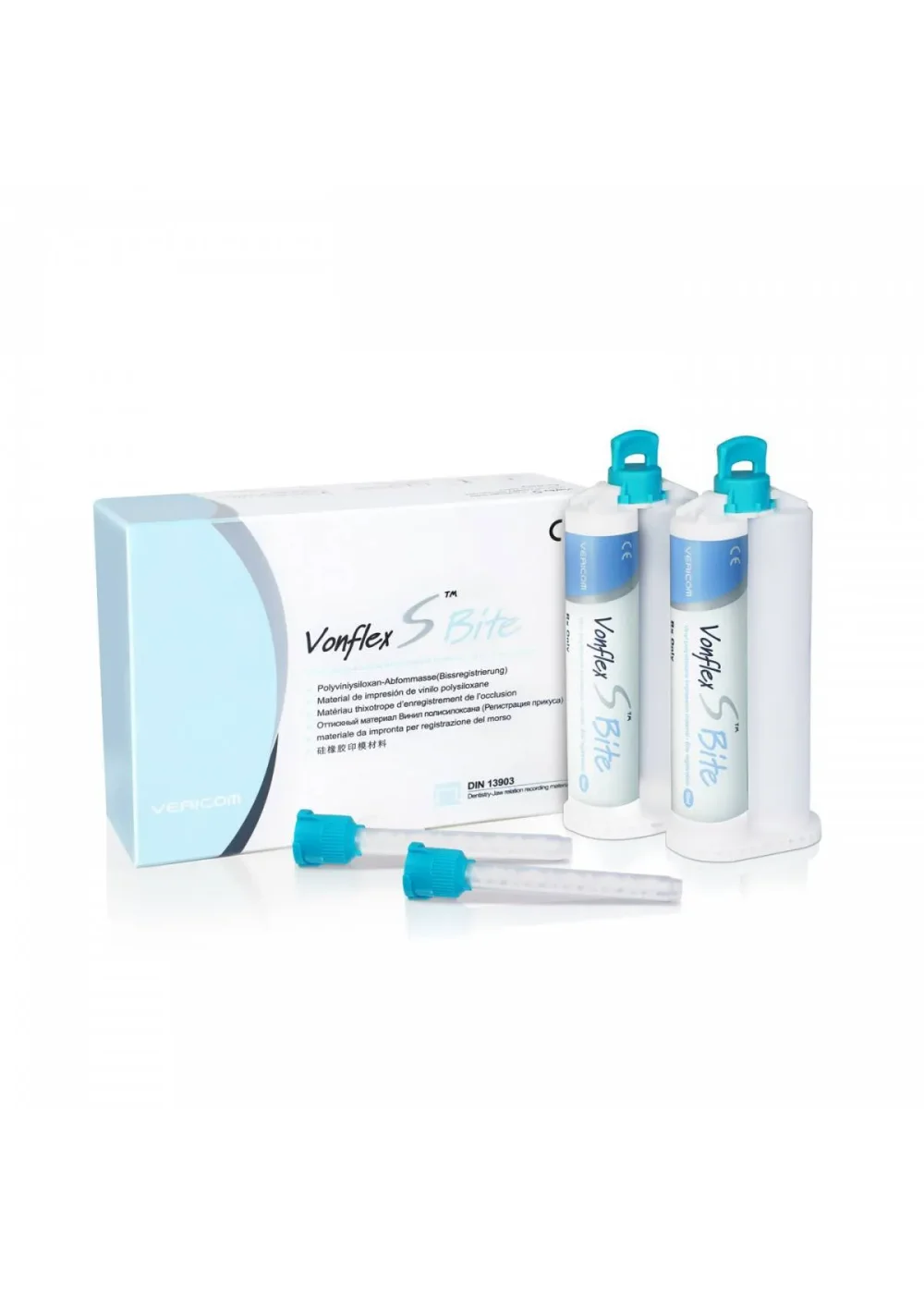 Регистрационный материал, Vericom, Vonflex S Bite Normal, база+катал. 2х50мл