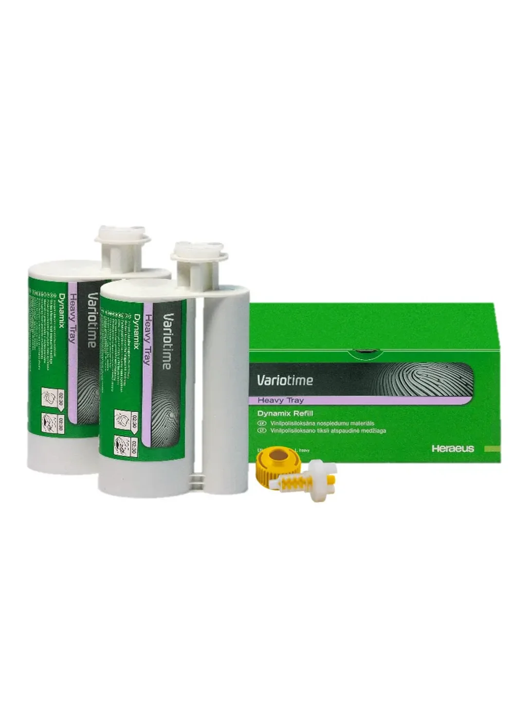 Слепочный материал, Heraeus Kulzer, Variotime Dynamix Heavy Tray, 2х380мл