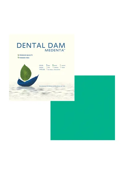 Medenta Dental Dam - завеса резиновая "Раббер дам" Медента зеленая/средняя