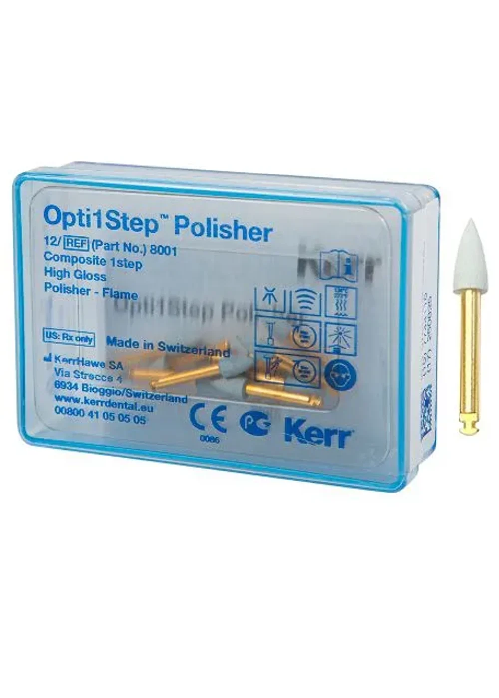Полиры, Kerr, Пламя, Opti1Step, 12шт