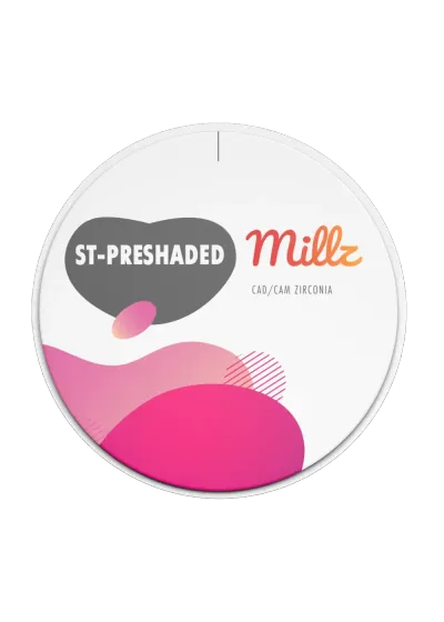 Диск циркониевый, Millz, ST Preshaded D4, 98/14 мм