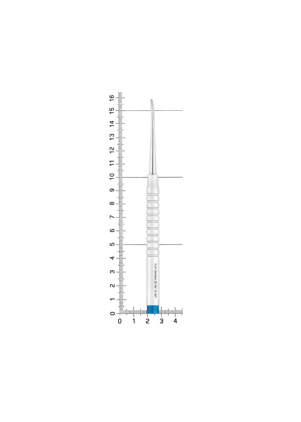 HLW 13-2MT - элеватор мини изогнутый, 2,5 мм, нижняя челюсть