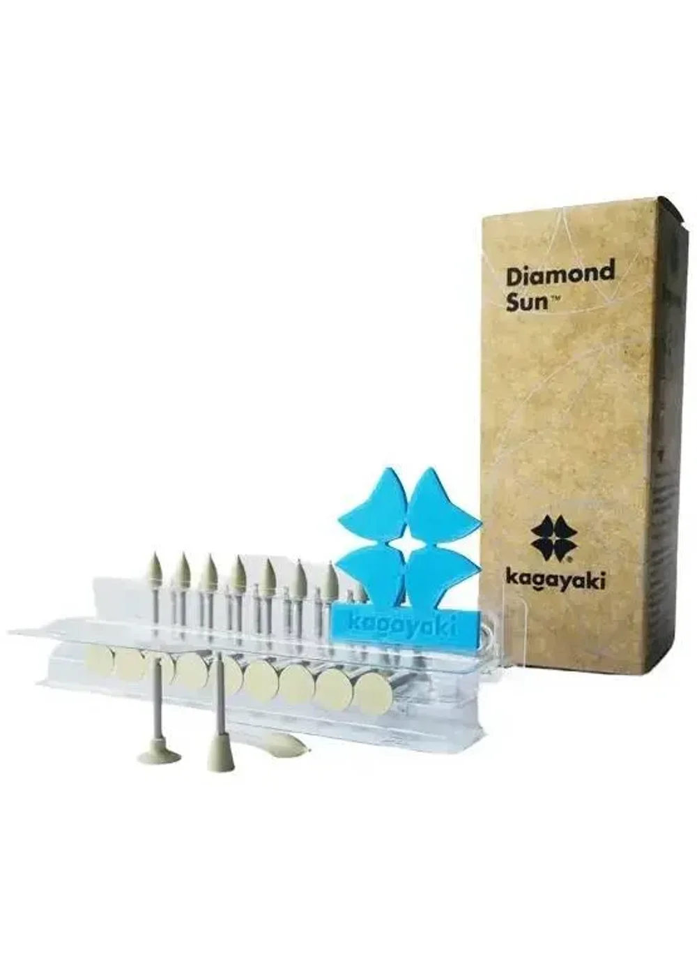 Полиры, KAGAYAKI, Набор, Diamond Sun 10, желтые, 30шт