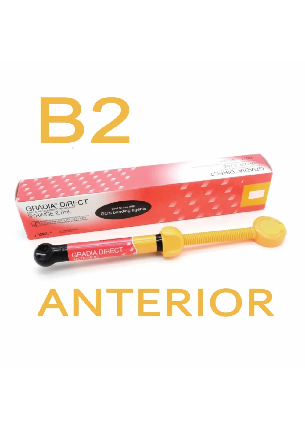 Композит светоотверждаемый микрогибридный, GC, Gradia Direct Anterior, A-B2, шприц, 4г