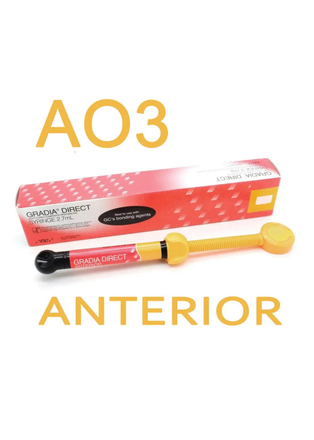 Композит светоотверждаемый микрогибридный, GC, Gradia Direct Anterior, A-C3, шприц, 4 г