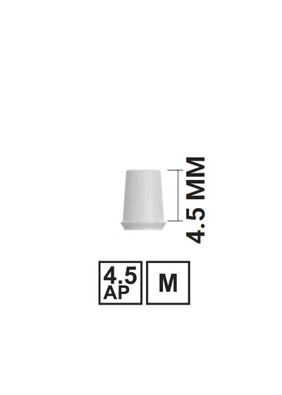 Втулка приливаемая для прямого абатмента VEGA RV для мостовидных конструкций, арт: 18 12 12