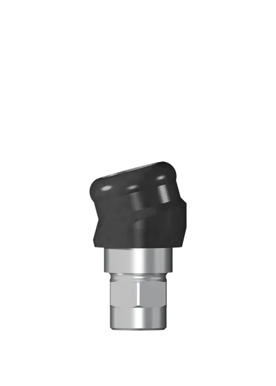 Угловой абатмент, Medentika, Novaloc, D 3.8 мм, GH 1.0/2.0 мм, 15°, титан, Германия