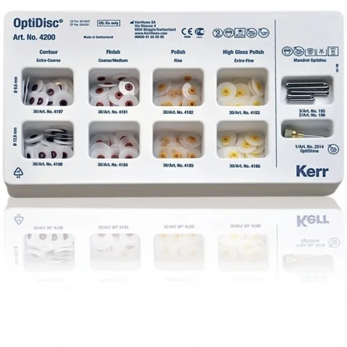 4200 Набор дисков OptiDisc (8 видовх30шт.+5дискодерж.+1 шетка Оптишайн) Kerr