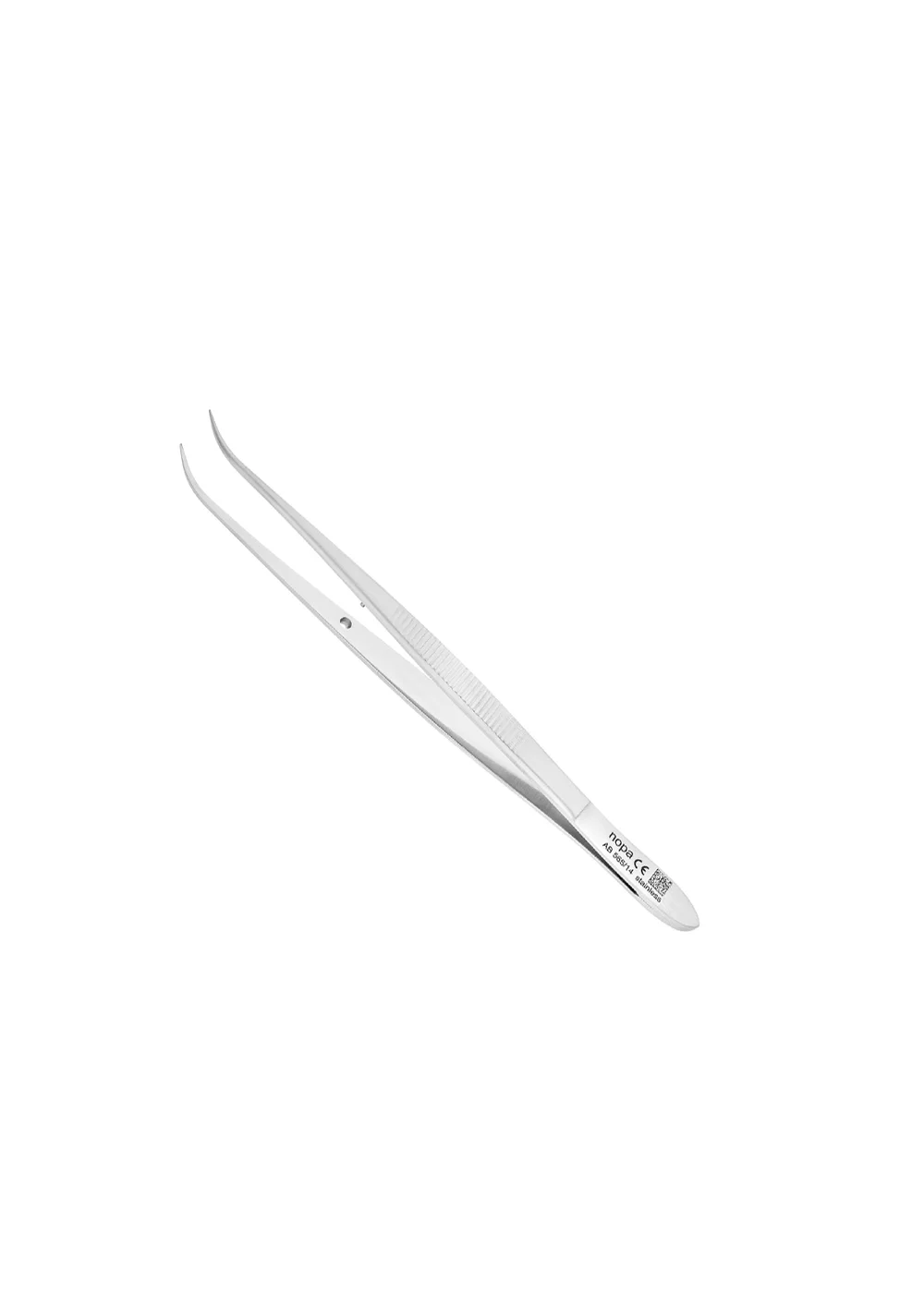 Nopa Instruments AB 565/14 - пинцет для удаления осколков гладкий, изогнутый, 14,5 см