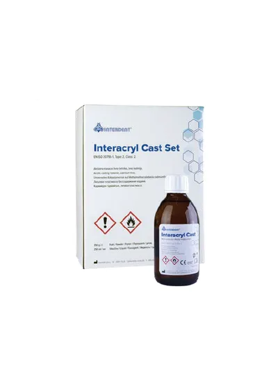 Жидкость для пластмассы INTERACRYL CAST, для холодной полимеризации. Упаковка 500мл., арт: 1550