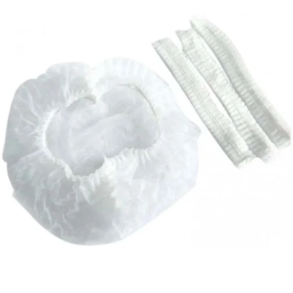 Шапочки Шарлотта на резинке БЕЛЫЕ 125шт.