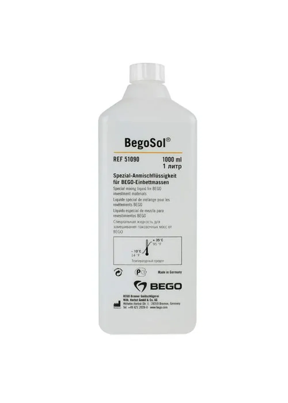 Жидкость для паковки, BEGO, BegoSol, 1 л