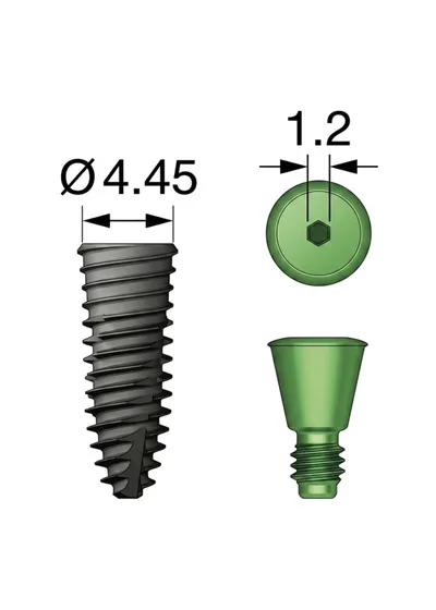 Имплантат, Osstem, TS IV SA, D=4.0 мм, L=8.5 мм, шаг резьбы 0.8