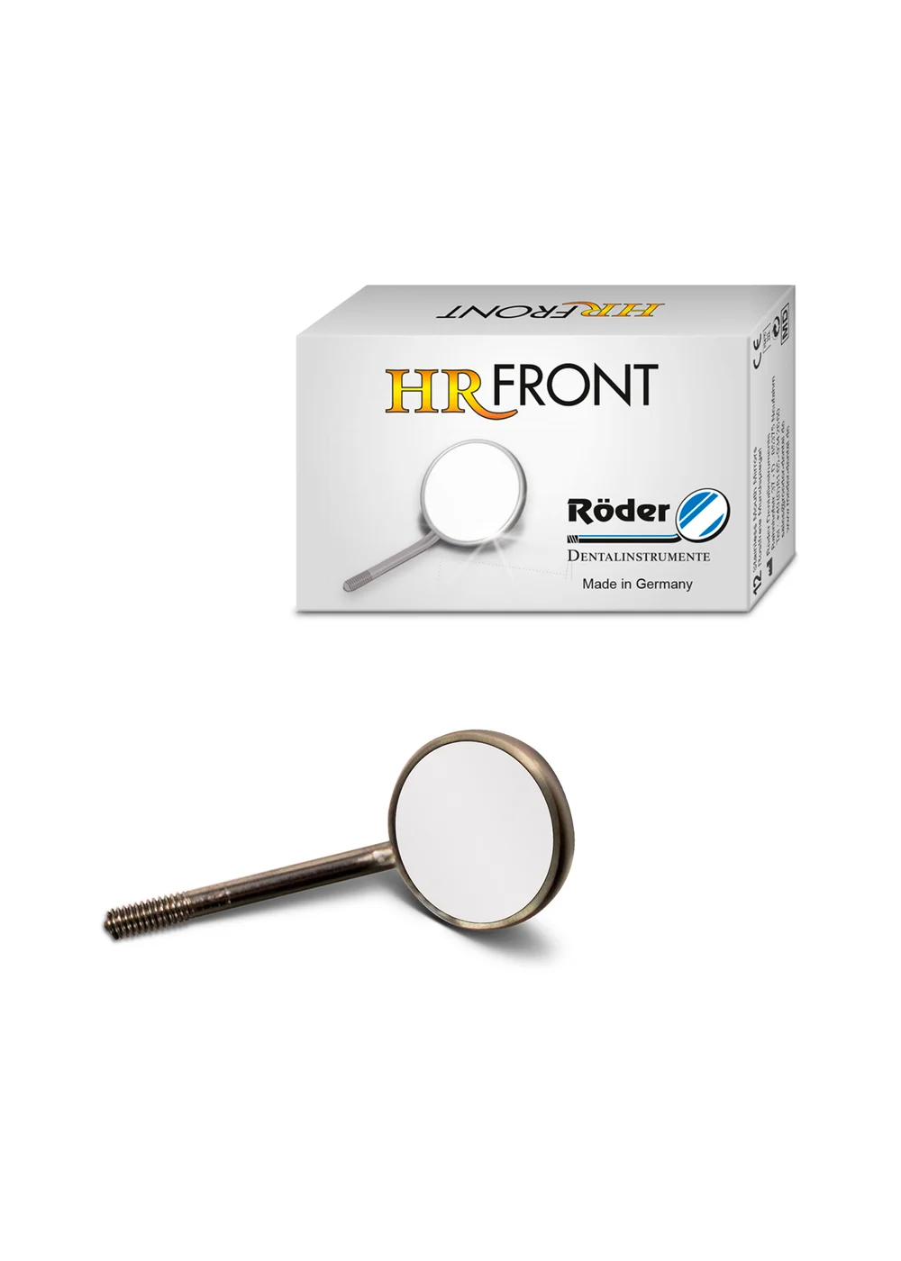 Roder Dentalinstrumente HR Front - зеркало плоское, без ручки, размер 0, 14 мм, 12 шт