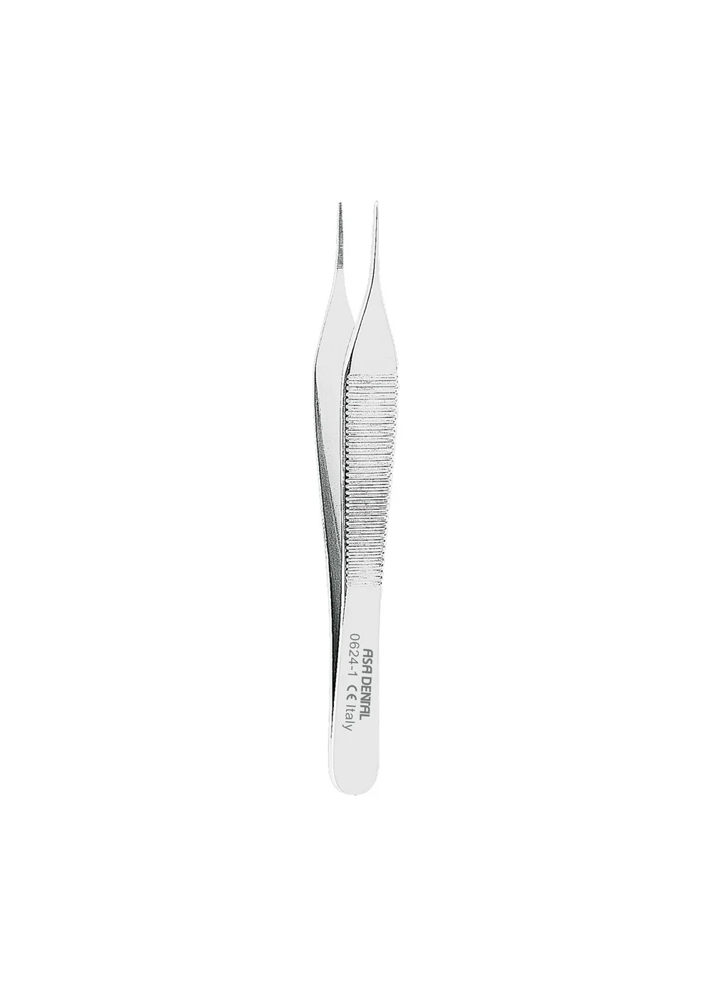 Asa Dental 0624-1 - пинцет прямой, тонкий Micro-Adson, 12 см