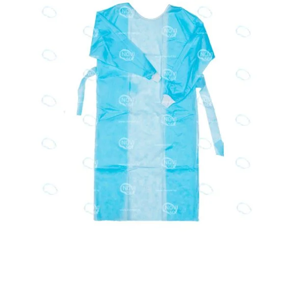 Халат нестерильный,  хирургический  Лайт тип-2 р.56-58, спанбонд пл.42 г/м2, рукав на манжете (5шт.) НОВИСЕТ