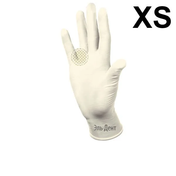 Перчатки латексные Heliomed Manual DC750 XS 100шт. (50пар) Маркированные