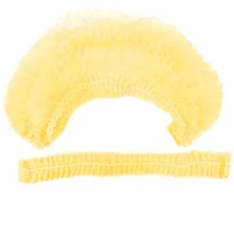 Шапочки Шарлотта на резинке ЖЕЛТЫЕ 125шт.