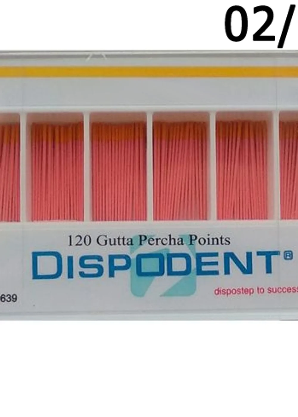 Штифты гуттаперчевые 02 №50 (120шт), Dispodent