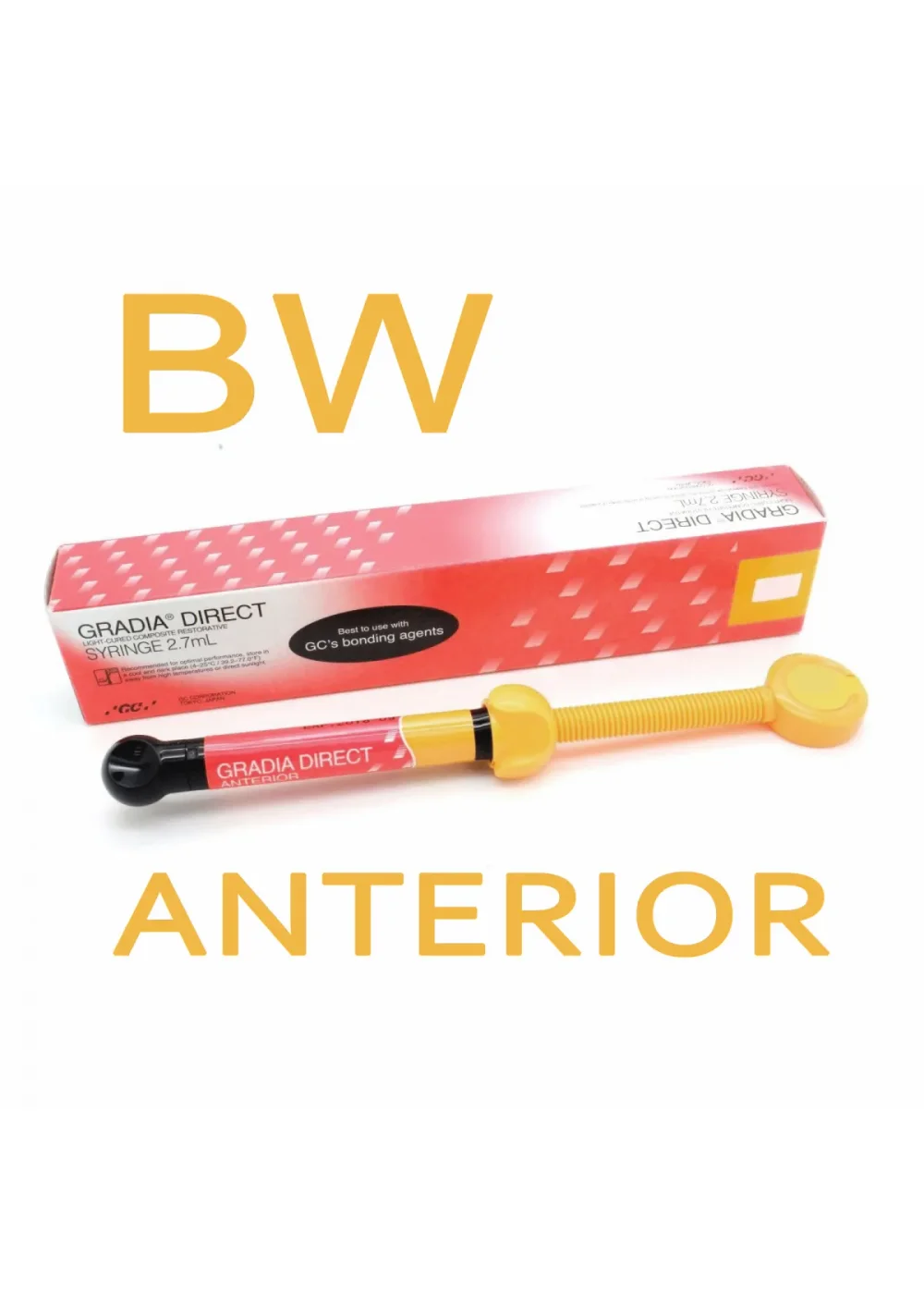 Композит светоотверждаемый микрогибридный, GC, Gradia Direct Anterior, A-BW, шприц, 4 г