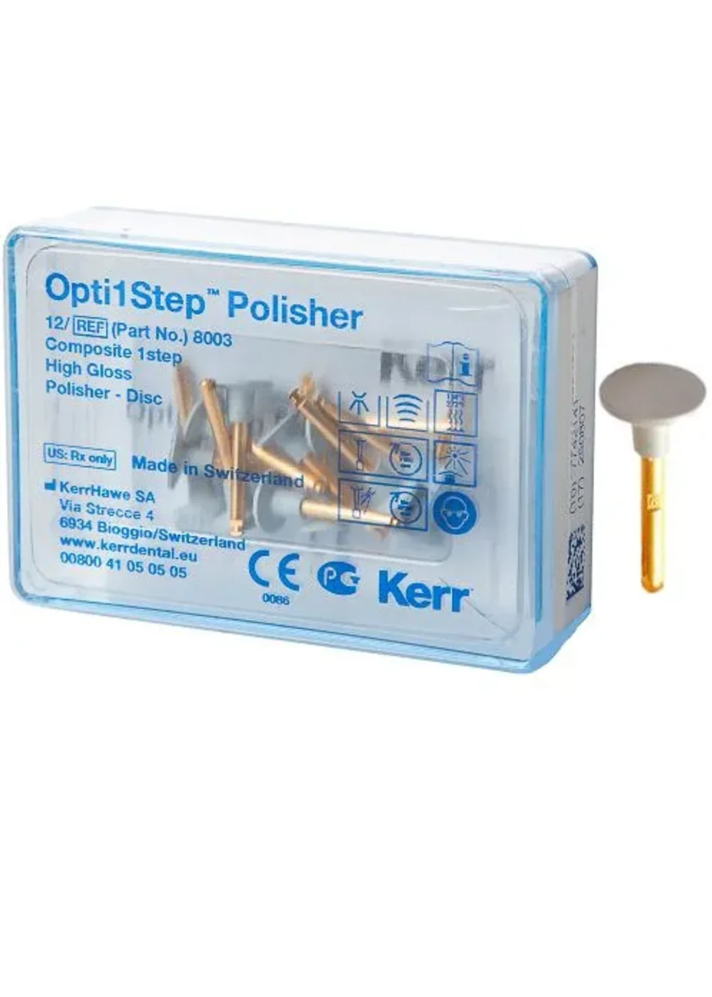Диски полировочные, Kerr, одноэтапные, Opti1Step, 12 шт