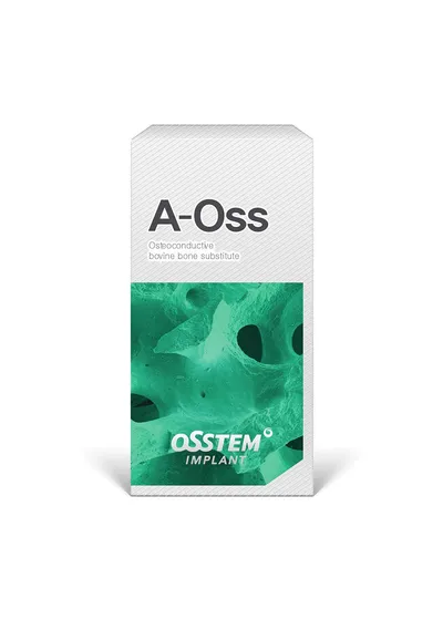Ксенографт бычий, OSSTEM, A-Oss, резорбируемый, гранулы 1.0-2.0 мм, 6.0 мл, 1 шт