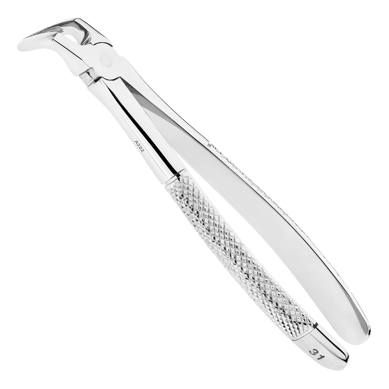 Щипцы извлекающие № 31, для корней нижней челюсти.