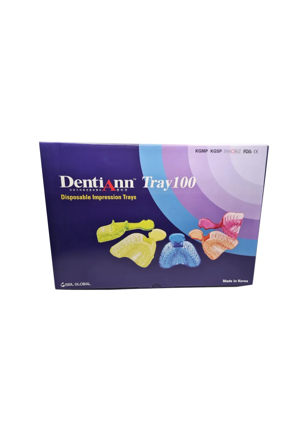 Ложки оттискные, Seil Global, Implant Tray DentiAnnTray100, набор 100шт