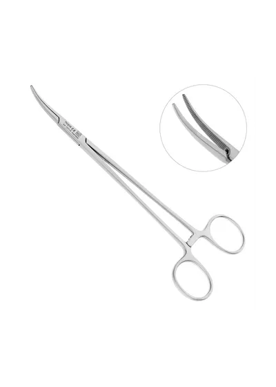 Nopa Instruments AA 157/18 - щипцы для артерии HALSTED анатомические, изогнутые, 18 см